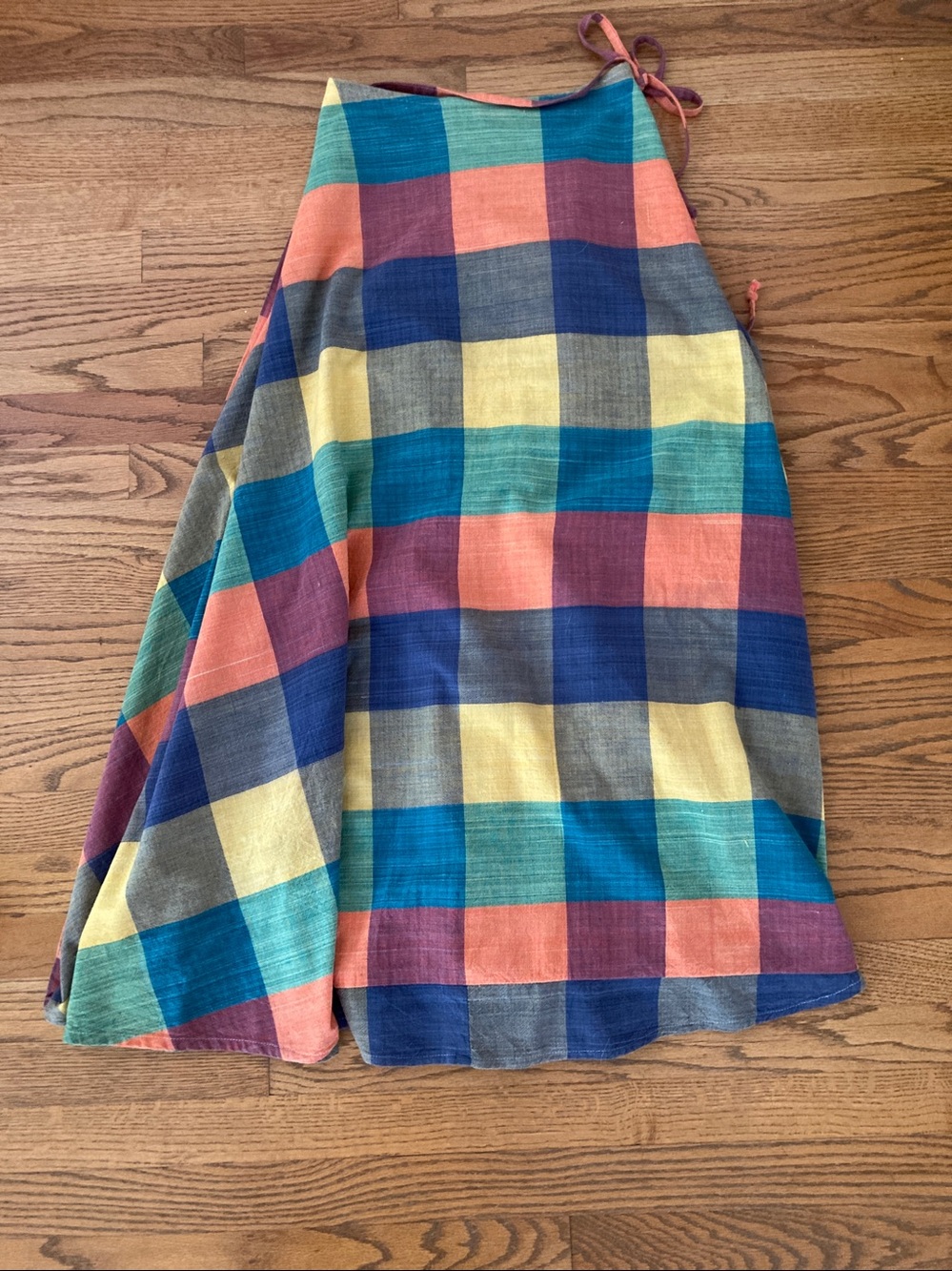 Authentic 70s Hippie Wrap Around Maxi Skirt - Picture 2 of 6